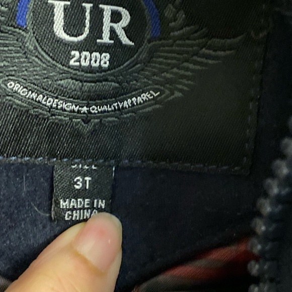 Urban Republic boys wool blue coat size 3 - Picture 5 of 6